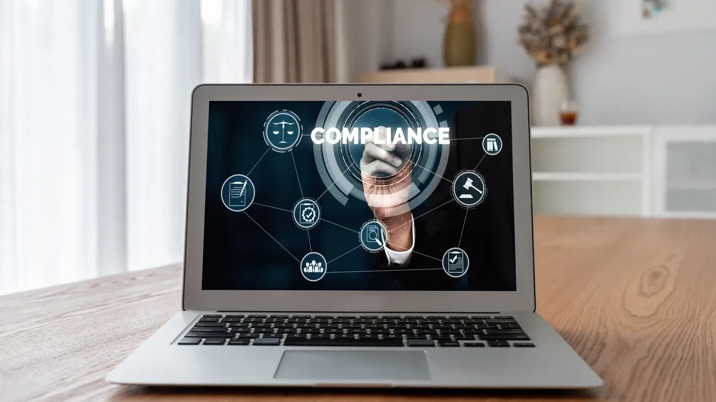 computer showing compliance