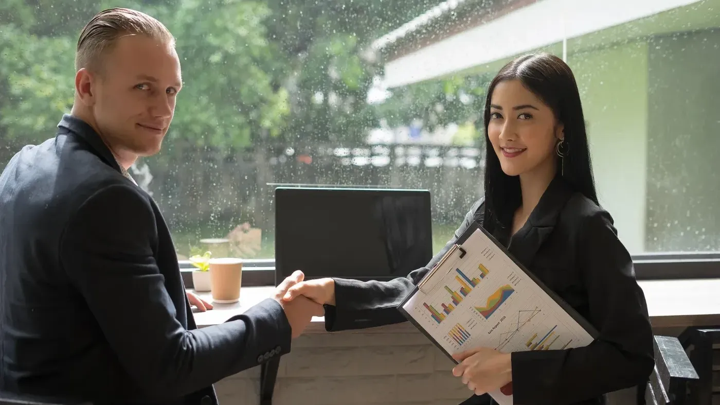 business partners shaking hands